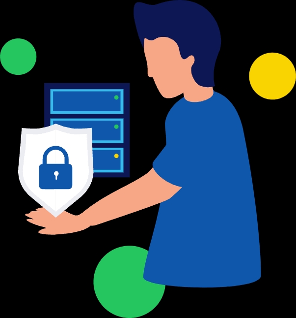 Illustration sicherer Server